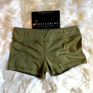 Athletic spandex shorts